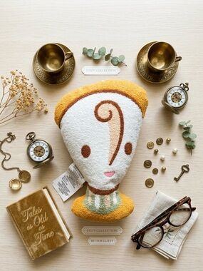 Pillowfort Disney Princess Belle Sidekick Chip the Teacup Kids Pillow Doll Buddy